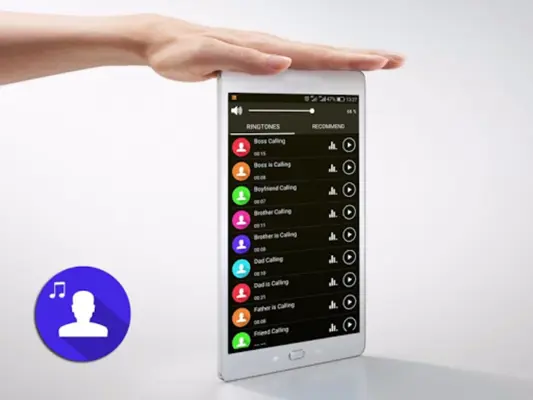 Family Ringtones - Contacts android App screenshot 1