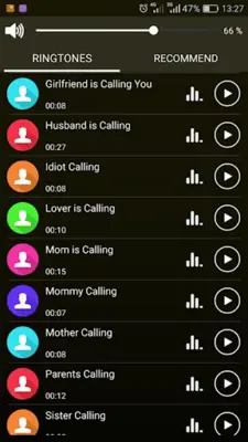 Family Ringtones - Contacts android App screenshot 5